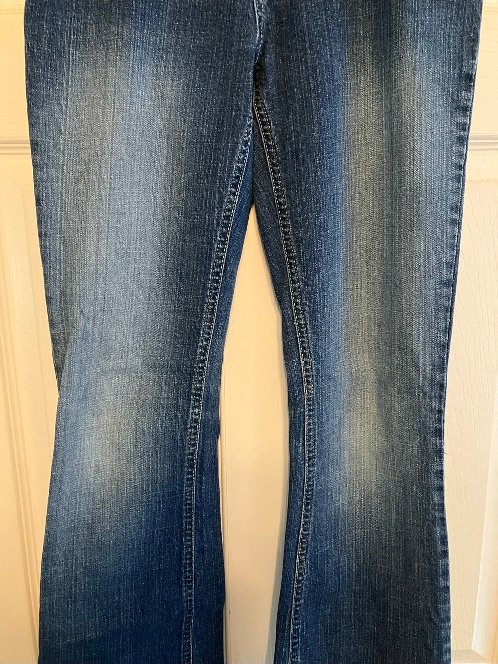 Children’s Place 1989 bootcut stretch Girl’s heritage thigh faded jeans 14